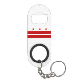 Staatsflagge der Washington DC Mini Flaschenöffner (Rückseite)