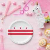 Staatsflagge der Washington DC Pappteller (Party)