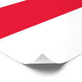 Staatsflagge der Washington DC Poster (Ecke)