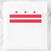 Staatsflagge der Washington DC Rechteckiger Aufkleber (Tasche)