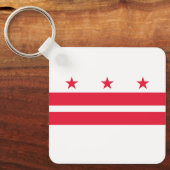 Staatsflagge der Washington DC Schlüsselanhänger (Vorderseite)