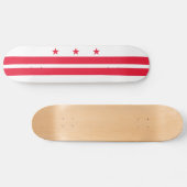 Staatsflagge der Washington DC Skateboard (Horizontal)