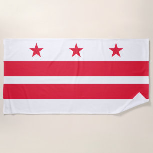 Staatsflagge der Washington DC Strandtuch