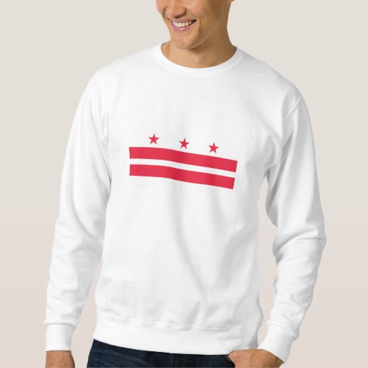 Staatsflagge der Washington DC Sweatshirt (Vorderseite)