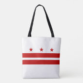 Staatsflagge der Washington DC Tasche (Rückseite)