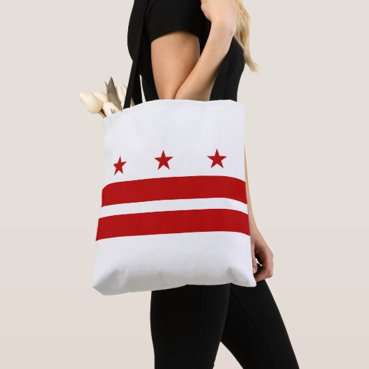 Staatsflagge der Washington DC Tasche (Von Nahem)