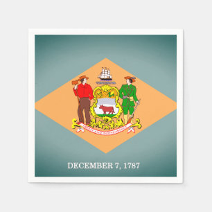 Staatsflagge des Delaware Paper Party Napkins Serviette