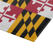 Staatsflagge des dynamischen Maryland Schneidebrett (Ecke)