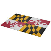 Staatsflagge des dynamischen Maryland Schneidebrett (Ecke)