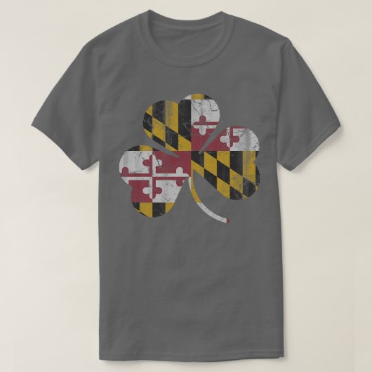 Staatsflagge des Kleeblatts Maryland Flag T-Shirt (Design vorne)