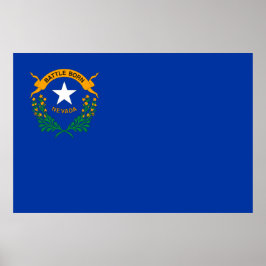 Staatsflagge des Posters Nevada Poster