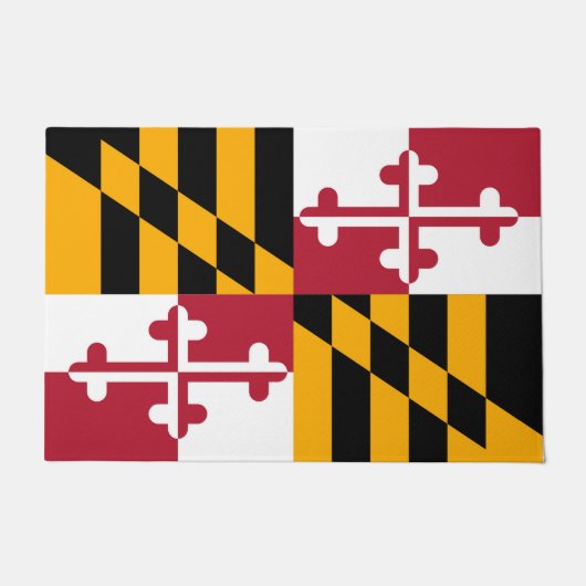 Staatsflagge des pulsierenden Maryland Fußmatte (Vorderseite)