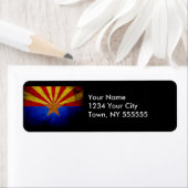 Staatsflagge des Schwarzen Grunge Arizona (Insitu)