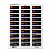 Staatsflagge des Schwarzen Grunge Arizona (Vorne)