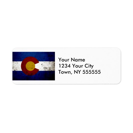 Staatsflagge des Schwarzen Grunge Colorado (Vorne)
