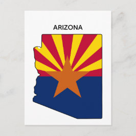 Staatsflagge des Staat Arizona Postkarte