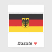 Staatsflagge Deutschlands und Staatsflagge und Mil Aufkleber (Blatt)