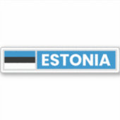 Staatsflagge Estlands Aufkleber (Vorderseite)