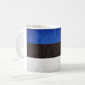 Staatsflagge Estlands Kaffeetasse (Vorderseite Links)