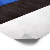 Staatsflagge Estlands Poster (Ecke)
