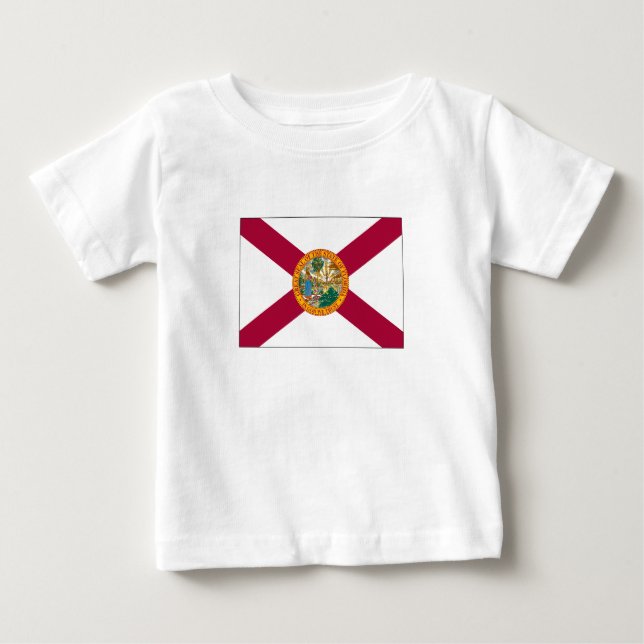 Staatsflagge Florida Baby T-shirt (Vorderseite)