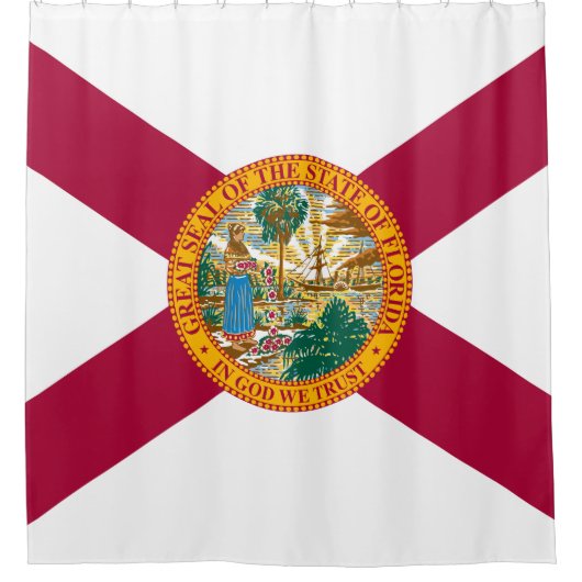Staatsflagge Florida Duschvorhang (Vorderseite)