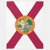 Staatsflagge Florida Fleecedecke (Vorderseite)