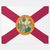 Staatsflagge Florida Fleecedecke (Vorderseite (Horizontal))