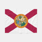 Staatsflagge Florida Fleecedecke (Vorderseite (Horizontal))