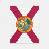 Staatsflagge Florida Fleecedecke (Vorderseite)