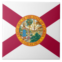 Staatsflagge Florida Fliese
