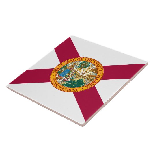 Staatsflagge Florida Fliese (Seite)