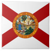 Staatsflagge Florida Fliese (Vorderseite)