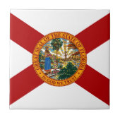 Staatsflagge Florida Fliese (Vorderseite)