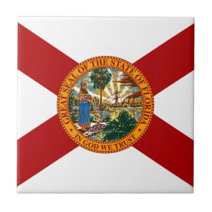 Staatsflagge Florida Fliese