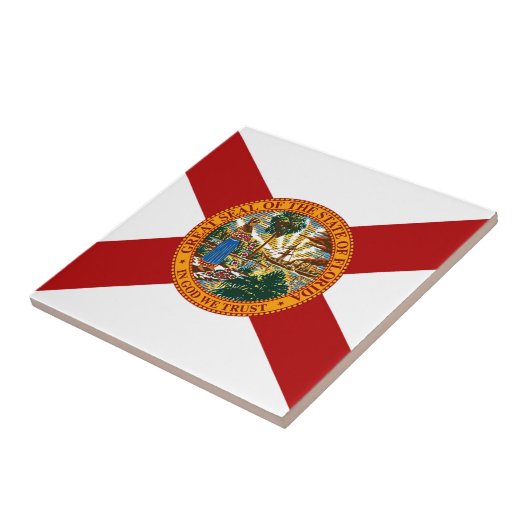 Staatsflagge Florida Fliese (Seite)