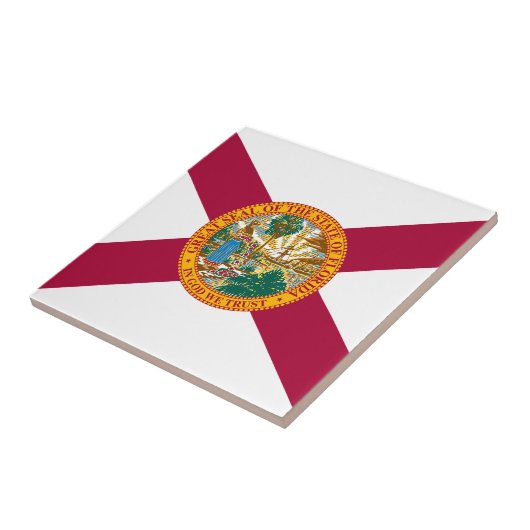 Staatsflagge Florida Fliese (Seite)