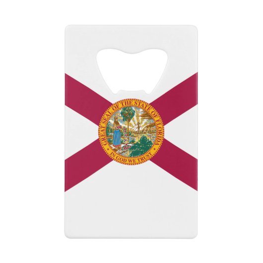 Staatsflagge Florida Geldbeutel Flaschenöffner (Vorderseite)