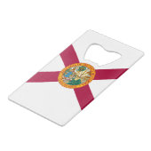 Staatsflagge Florida Geldbeutel Flaschenöffner (Rückseite Schrägansicht)