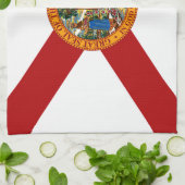 Staatsflagge Florida Geschirrtuch (Gefaltet)