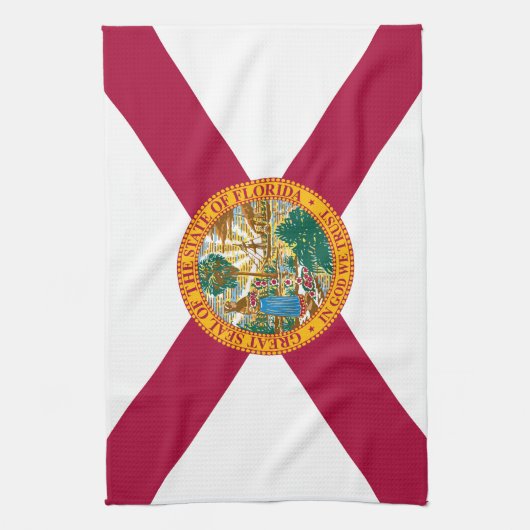 Staatsflagge Florida Geschirrtuch (Vertikal)