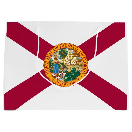 Staatsflagge Florida Große Geschenktüte (Vorderseite)