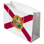 Staatsflagge Florida Große Geschenktüte (Rückseite Schrägansicht)