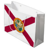 Staatsflagge Florida Große Geschenktüte (Vorderseite Schrägansicht)