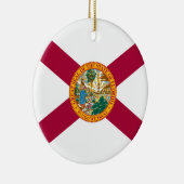 Staatsflagge Florida Keramik Ornament (Rechts)