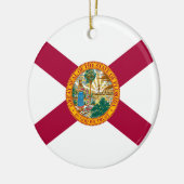 Staatsflagge Florida Keramik Ornament (Links)