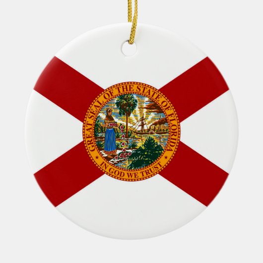 Staatsflagge Florida Keramikornament (Vorne)