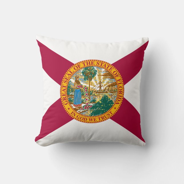 Staatsflagge Florida Kissen (Vorderseite)