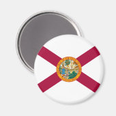 Staatsflagge Florida Magnet (Vorderseite/Rückseite)
