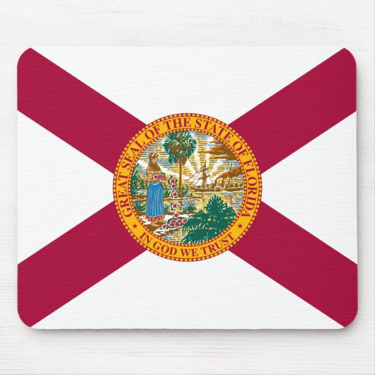 Staatsflagge Florida Mousepad (Vorne)